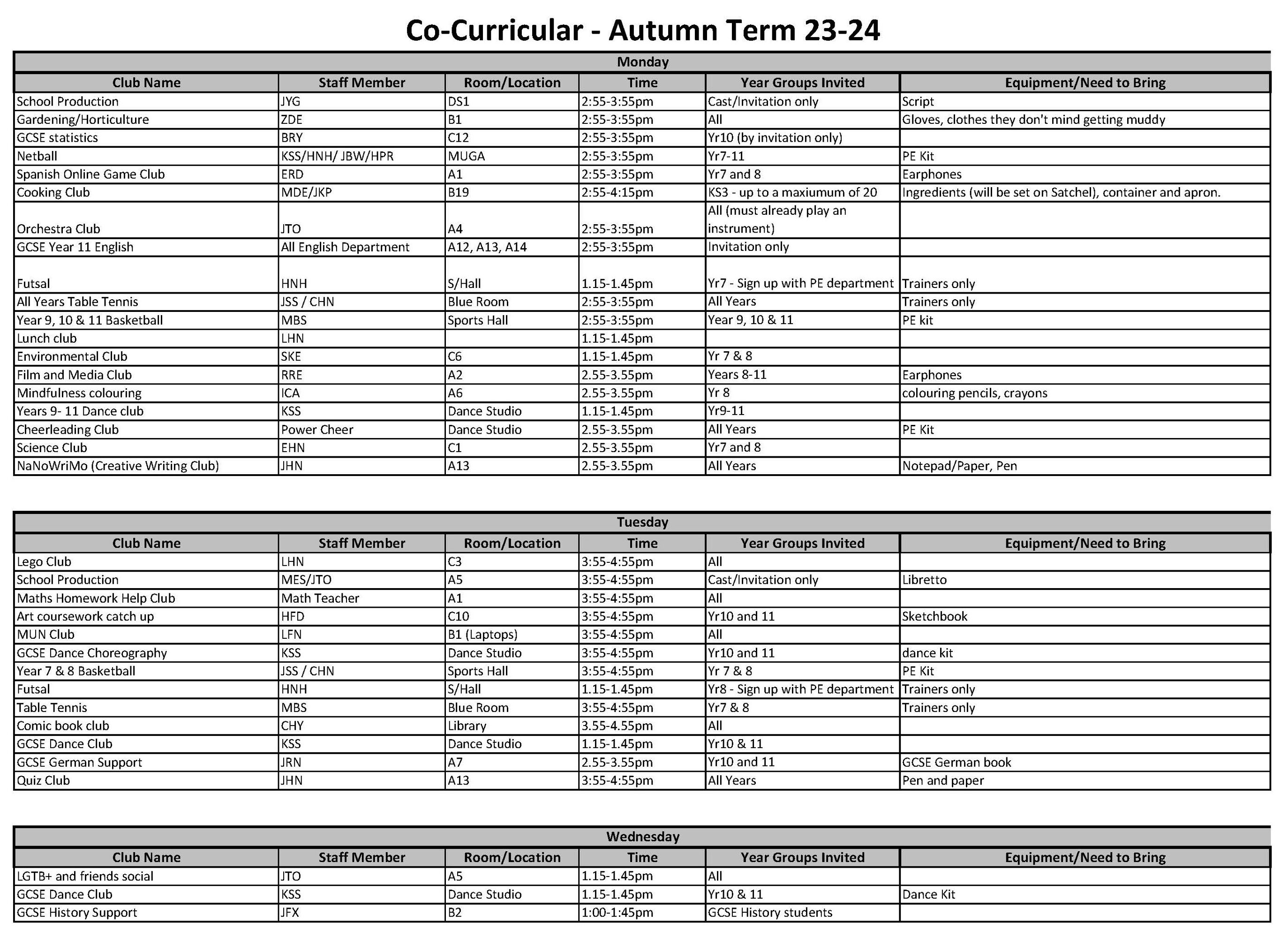 Co Curricular 2023 to 2024 HT2 Page 1
